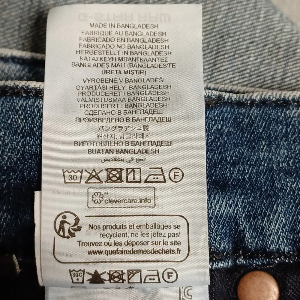 G-Star Raw D-Staq 3D Slim Jeans Mens 30x32 Blue Denim D05385-C051-C606